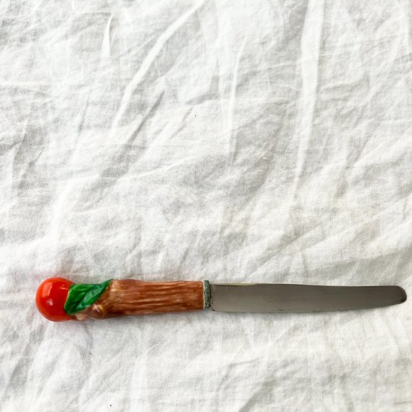 Vintage ceramic fruit and cheese knives Set of 5 Made in Japan - Picture 8 of 10
